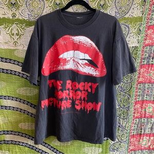 Rare Vintage Black 1995 The Rocky Horror Picture Show Grunge T-Shirt Extra Large
